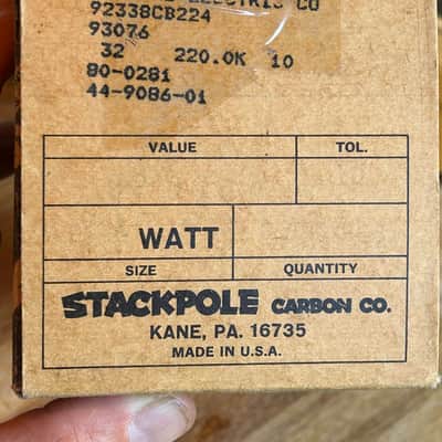 NOS Stackpole Carbon Comp Resistors, WIMA Capacitors & Pilot Lights – 1979/80 USA image 4
