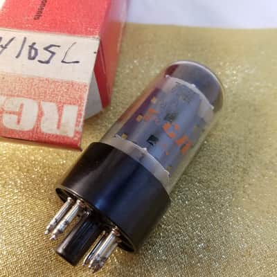 Sylvania etc. 2% Matched Pair (2) 7591A Beam Power tNOS AT1000 TESTED Vacuum Tubes vintage USA 1962-1980 image 1