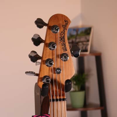 MusicMan Stingray Special HH 5 strings - Roasted Flamed Maple Fingerboard, Hot Honey image 7