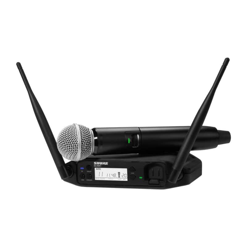 Shure GLXD24+/SM58 Digital Wireless Handheld System w/ SM58 Vocal Microphone - Z3 Freq image 1