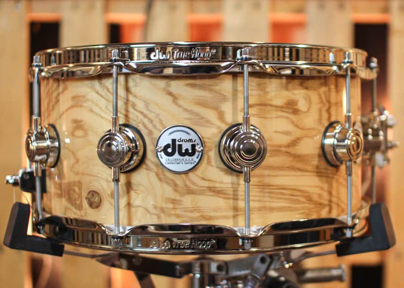 DW 6.5x14 Collector's Pure Purpleheart Olive Ash Burl Snare Drum - SO#1344470 image 1