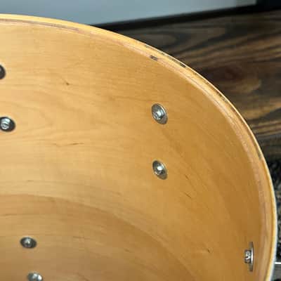Vintage FIBES Austin Jasper Maple / Gum Shell 14x12 Floor Tom in Silver Sparkle image 11