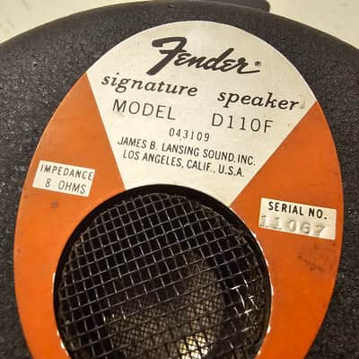Fender JBL JBL D110F Speaker x 4 image 3