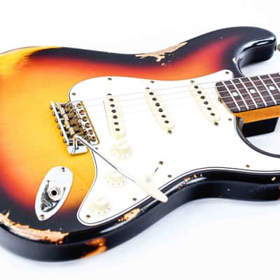 Fender Custom Shop 1965 Stratocaster 3 Color Sunburst Heavy Relic image 11