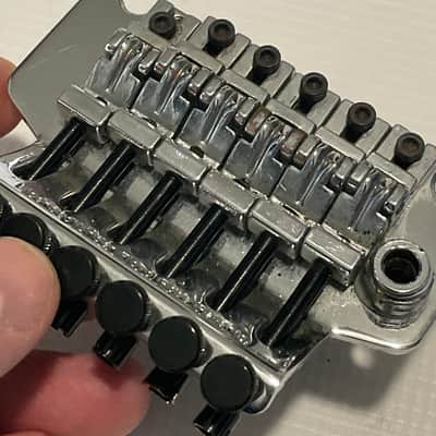 1990's Korean Ibanez RG Series SLT101 SLT-101 Chrome Floyd Rose Single Locking Tremolo Bridge & Arm image 15