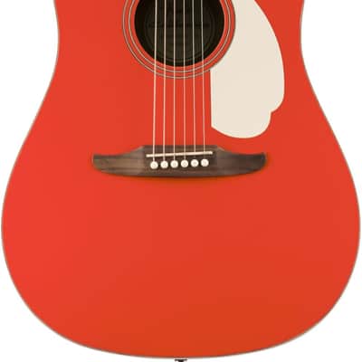 California Standard Redondo CE, Spruce Top, Ivory Pickguard, Fiesta Red image 1