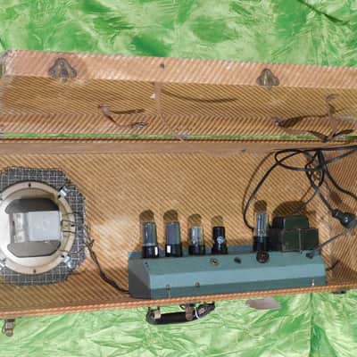 Supro National Valco Amp In Case Lap Steel Guitar & Amp Vintage 1940's image 4