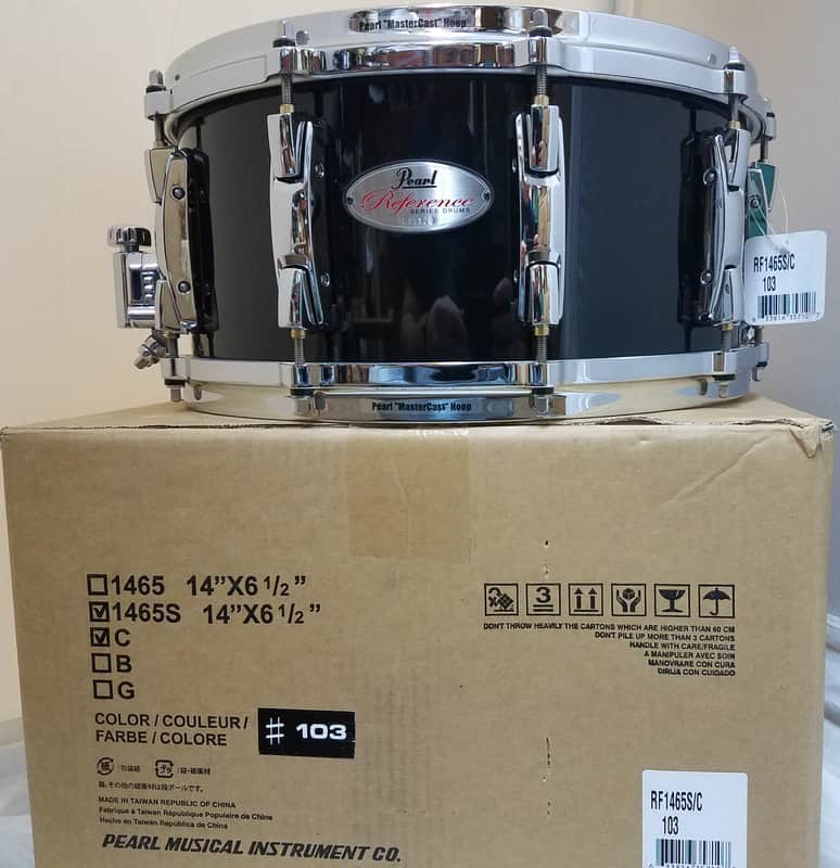 Pearl *Pre-Order* Reference Series 14x6.5" Snare Drum Piano Black #103 | Special Order | NEW | Authorized Dealer image 1