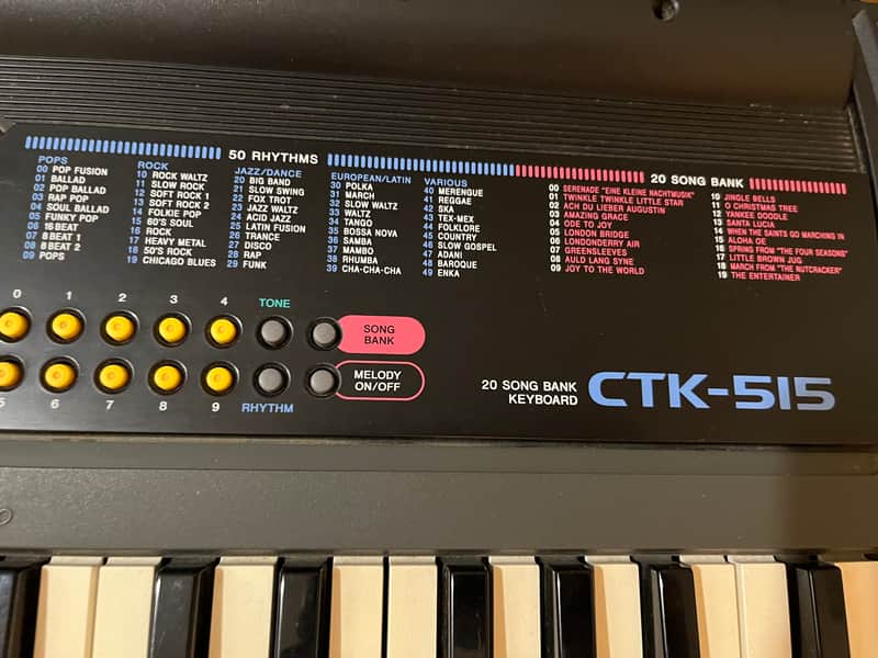 Casio Casio CTK-515 1998 - Black image 1
