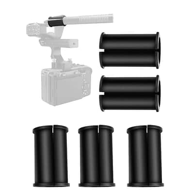 6 Pcs Microphone Shock Mount Rubber Spacer Tube Microphone Sleeve Washer Compatible With Sony Camcorder Rode Ntg, Sennheiser Mkh Shotgun Mic Fx3,Fs7,Fx6,Fx8,Fx9,Nx80,Fs5 image 1