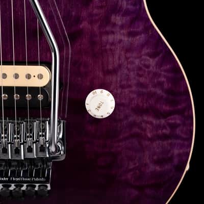 Used 1995 Ernie Ball Music Man Eddie Van Halen EVH Signature Floyd Translucent Purple with Case image 7