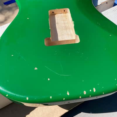 Real Life Relics Strat Stratocaster body Lotus Green image 3