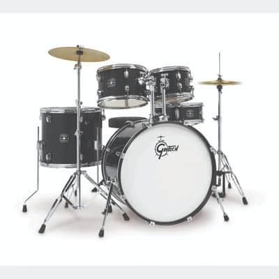 Gretsch Renegade 5pc Drum Set Black Mist w/Hw & Cymbals image 1
