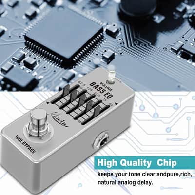 Rowin Bass EQ Pedal 5 Band Equalizer Pedals For Bass LEF-317B, FREE PICKS + HOLDER+ FREE SHIP USA image 8