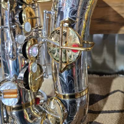 Buescher True Tone Alto Sax 1925 - Silver and 24K Gold Plate image 4