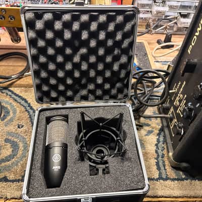 AKG P220 Large Diaphragm Cardioid Condenser Microphone 2010s - Black image 1