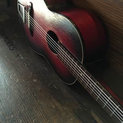 Telestar "Quality Guitar" acoustic 22" scale 1960's Sunburst image 3