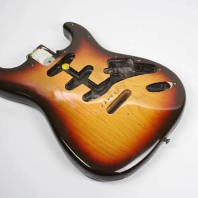 1979 Vintage Fender Stratocaster Sunburst 3-Bolt BODY 4.2 lbs Super CLEAN 1970s USA Strat image 12