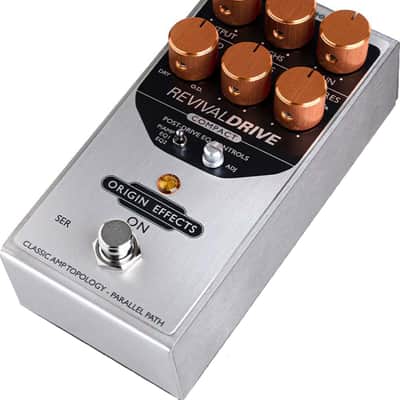 Origin Effects RevivalDRIVE Compact Overdrive Pedal w/ 2 Patch Cables and Cloth image 3