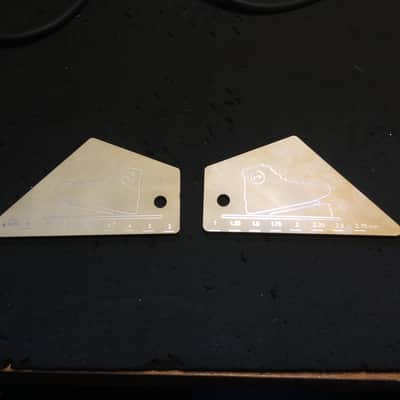 USA made Pedal to the Metal "PTM" 1/8" Aluminum Guitar Fret Rocker Luthier Tool w/string height gage v5 New Design image 3
