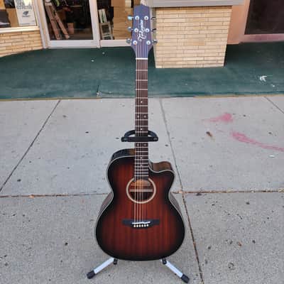 Takamine CP771MC SB Limited Edition Solid Mahogany OM Cutaway Acoustic/Electric Guitar 2010s - Shadow Burst Satin image 2