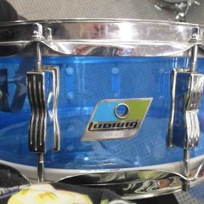 Ludwig Vistalite Double bass drum set 70's image 6
