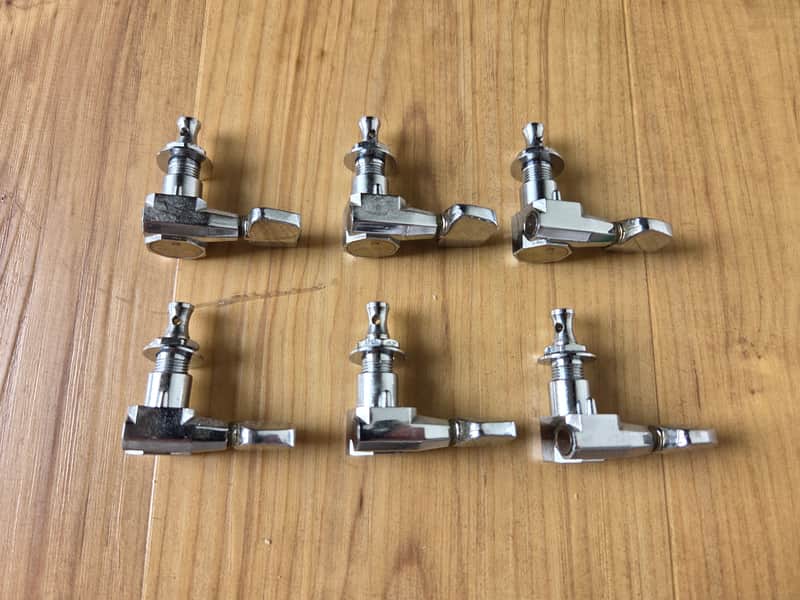 Set of Vintage Late 1970's/Early 1980's Peavey T-60 Guitar Tuners w/ Washers, Screw-In Bushings! image 1