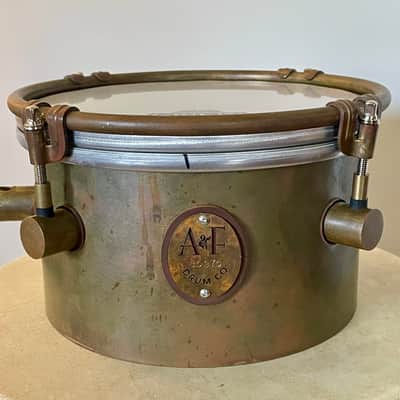 A&F 8” Timbale Snare 2020s - Patina Brass image 2