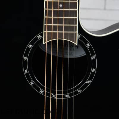 Ovation Pro Series 2771AX-5-G Balladeer Acoustic Electric Guitar - Black image 4