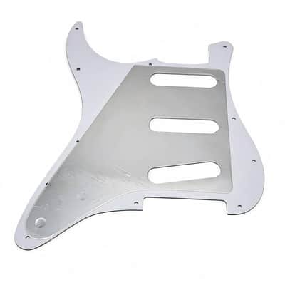 Standard Stratocaster SSS Electric Guitar Pickguard Start Pickguard Scratch Plate for Fender USA/Mexican Model Style 11-Hole (White 3-Ply) image 4