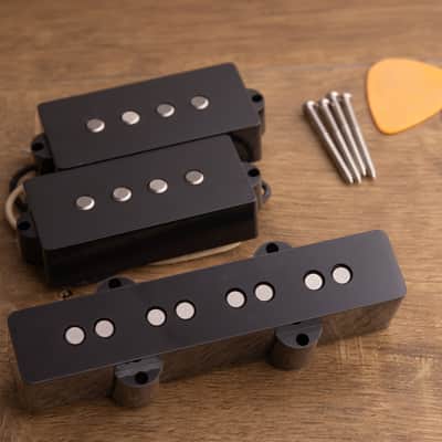 Tonerider Classic PJ Bass Pickup Set Flat Poles