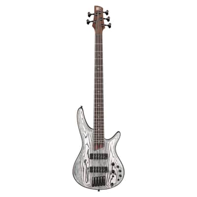 Used Ibanez SR1325SB SR Premium 5-String Bass Guitar - Icebreaker Wave Flat image 2