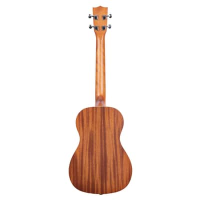 Mint Kala KA-B Mahogany Baritone Ukulele Bundle with KALA Klipz Blue Clip-On Tuner & Polishing Cloth â€“ All-Mahogany Construction, Warm Tone, Chrome Die-Cast Tuners, Ideal for Beginners & Pros image 5