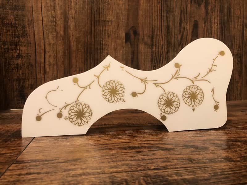 J200 SJ200 Jumbo Style Acoustic Guitar PIckguard White image 1