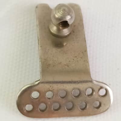 Leedy & Ludwig Snare Drum Strainer Throw-Off Slide 5/8" Wide Body Vintage Nickel image 1