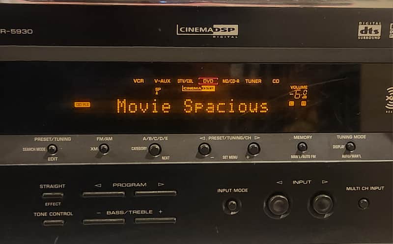 Yamaha Yamaha HTR-5930 5.1-Channel Digital Home Theater Receiver (Black) 2006 - Black metal image 1
