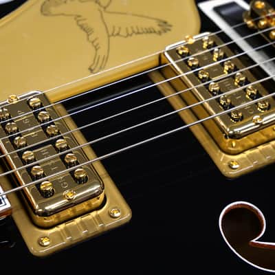 Gretsch G6136TG Pro Players Edition Falcon Gold Hardware Ebony Fingerboard 2022 Black image 7