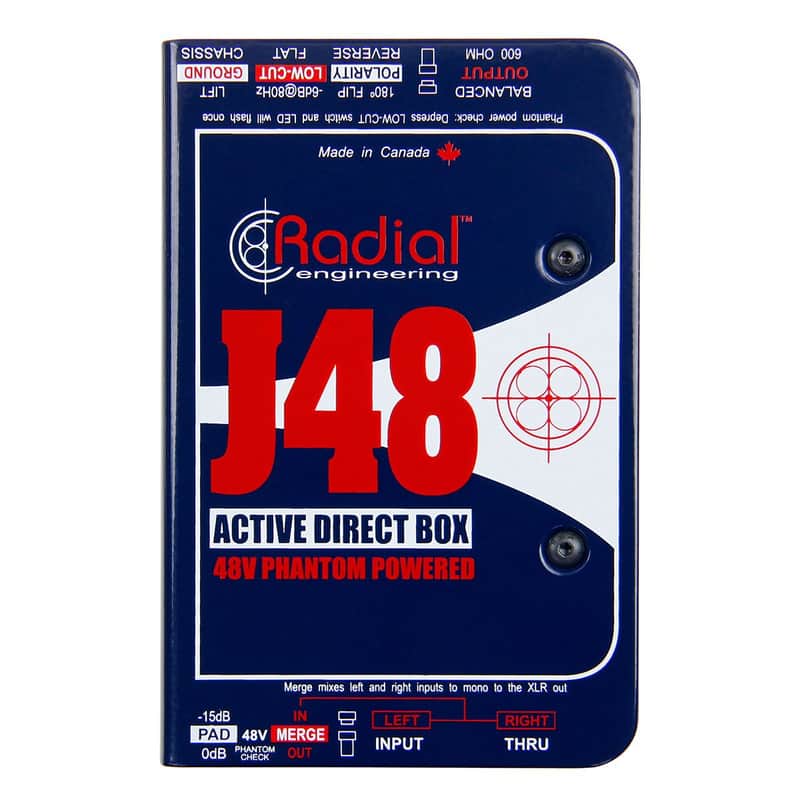 Radial J48 Phantom Powered Active Direct Box image 1