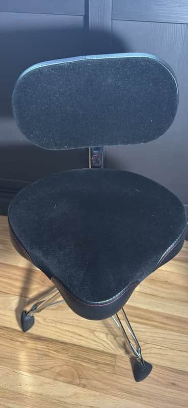 Gibraltar 9808OS-AB Oversized Motorcycle Drum Throne with Adjustable Backrest 2019 - 2020 - Black image 1
