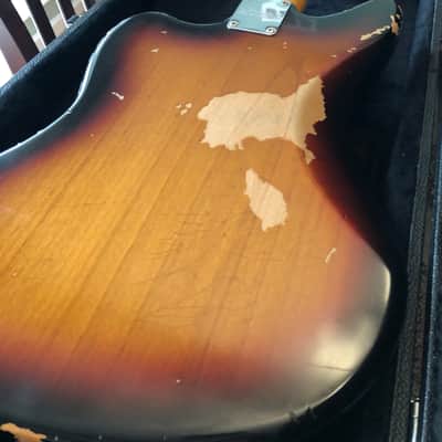 Fender Jaguar Kurt Cobain Road Worn 2011 Sunburst image 11