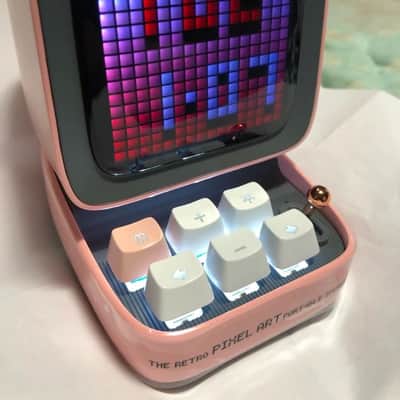 Smart Retro Pixel-Art Bluetooth Portable Speaker / Alarm Clock + Apps image 3