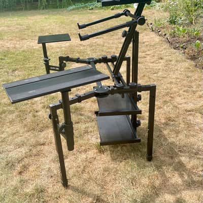 Vintage QuikLok Keyboard Studio Workstation – Folding 4 Leg Stand – 1980s image 3