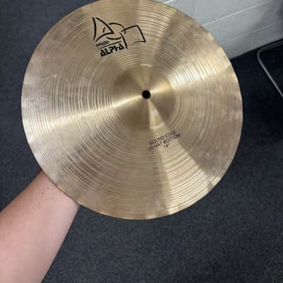 Paiste Alpha 14" Sound Edge Hi-Hats Pair Vintage Made in West Germany Bronze image 5