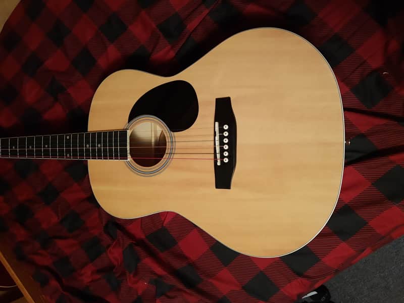 Kona K394D Acoustic Guitar New Colorful Strings image 1