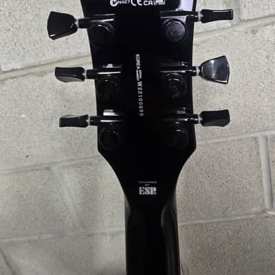 ESP LTD EC-1000 Deluxe- 2022- Black with black hardware-Fushman Fluence Pick-ups image 9