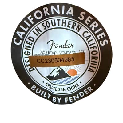 Fender Guitar - Acoustic electric California Vintage Palomino image 5
