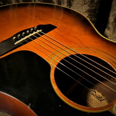 Guild F30 Rosewood Sunburst with F50 appointments Ultra Rare Bear Claw top Vintage Westerly Acoustic image 13