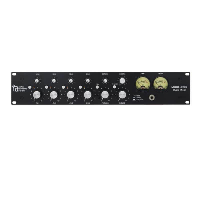 Alpha Recording System MODEL4200 Rackmount 4-Channel Rotary DJ Mixer image 1