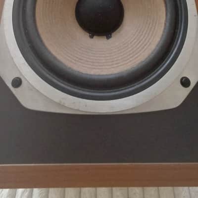 SONY Carbacon / SS-3035 Loudspeakers 1980s - Teak cabinets, with composite front face and material grilles image 5