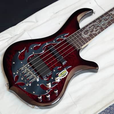 Traben Phoenix 5-string Bass guitar Blood Red w/ Hard Case - new